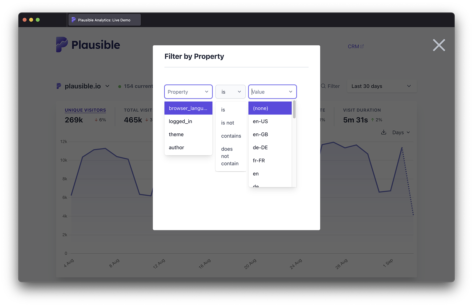 Custom Property Filter